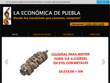 Tablet Screenshot of laeconomicadepuebla.com